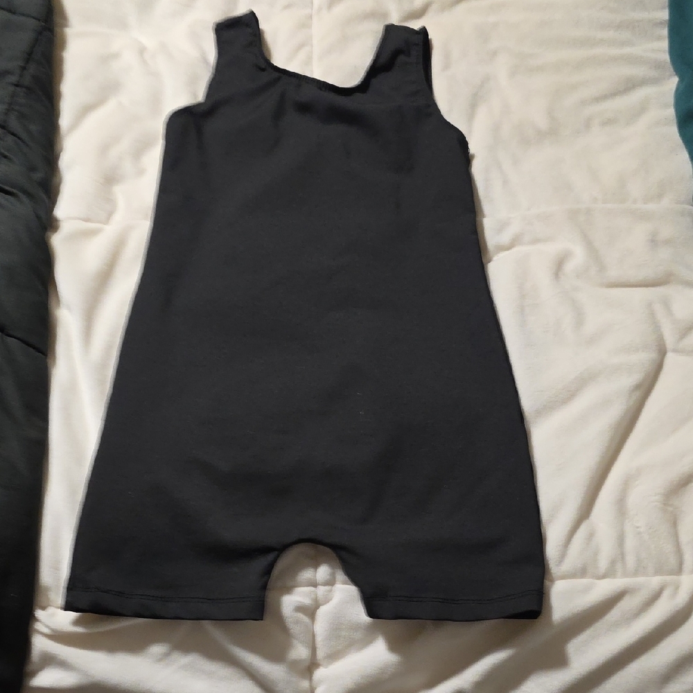 Kids Black Sleeveless Romper
